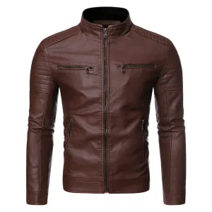 Funki Buys | Jackets | Men's Motorcycle Faux Leather Jacket