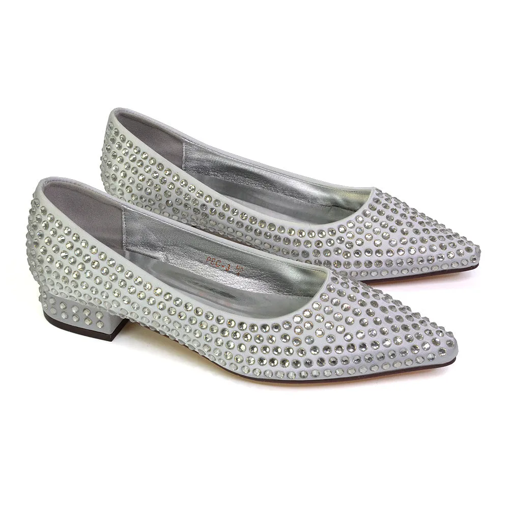 Gemini Diamante Sparkly Heels Wedding Shoes Bridal Heels in Silver