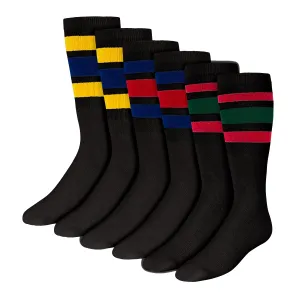 Girls 16" Tube Socks (6-Pair)