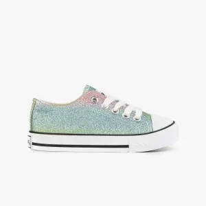 Girl's Multi Glitter Sneakers