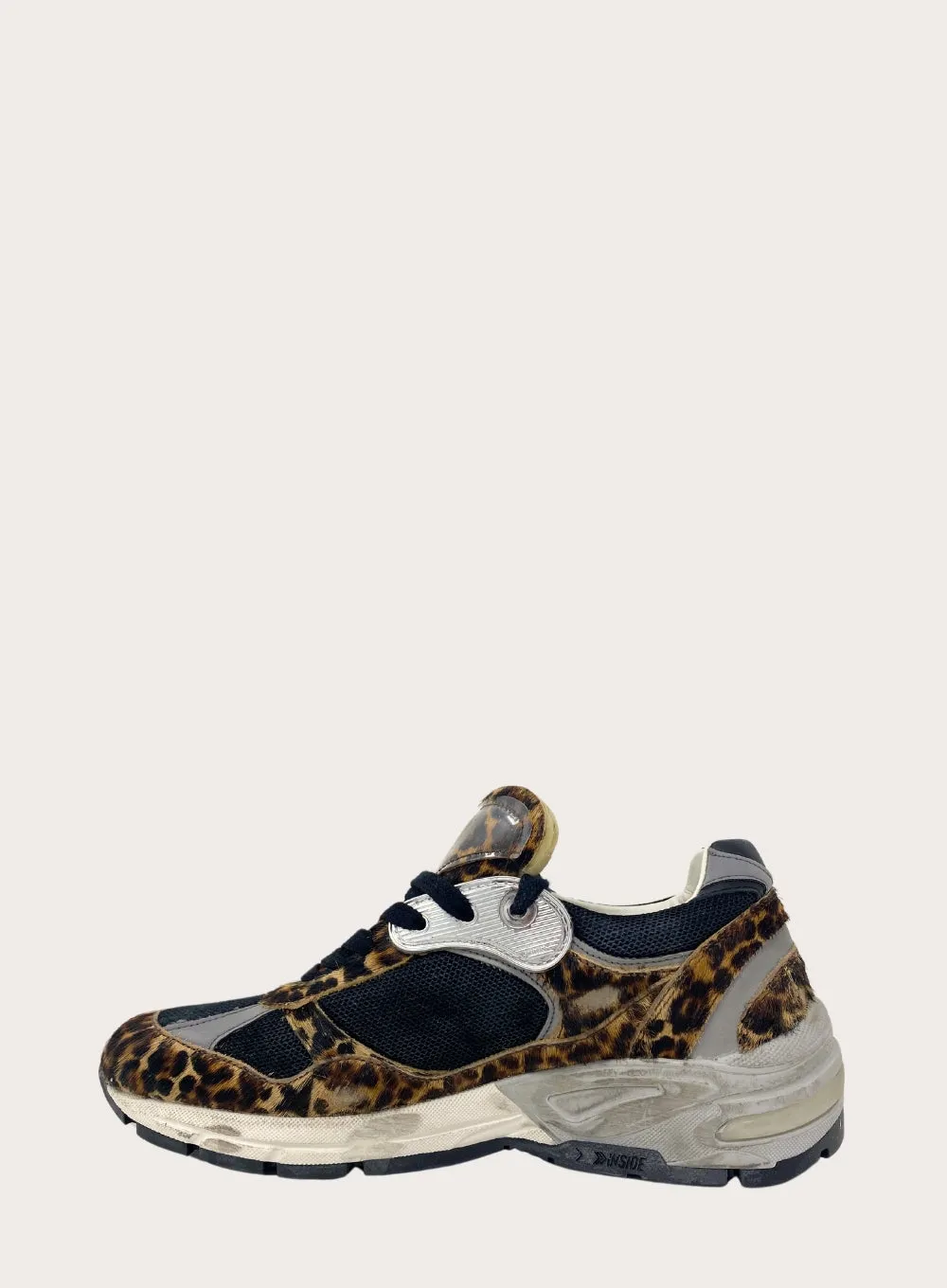 GOLDEN GOOSE | Leopard Print Dad-Star Sneaker