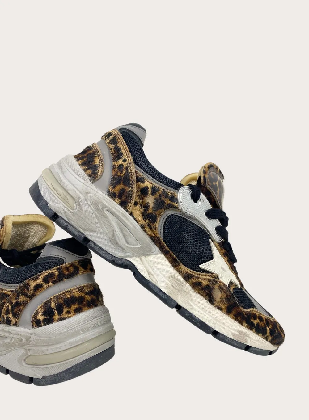 GOLDEN GOOSE | Leopard Print Dad-Star Sneaker