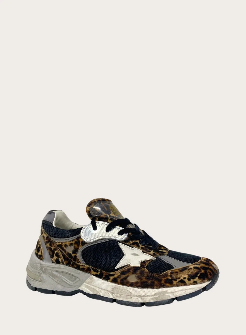 GOLDEN GOOSE | Leopard Print Dad-Star Sneaker