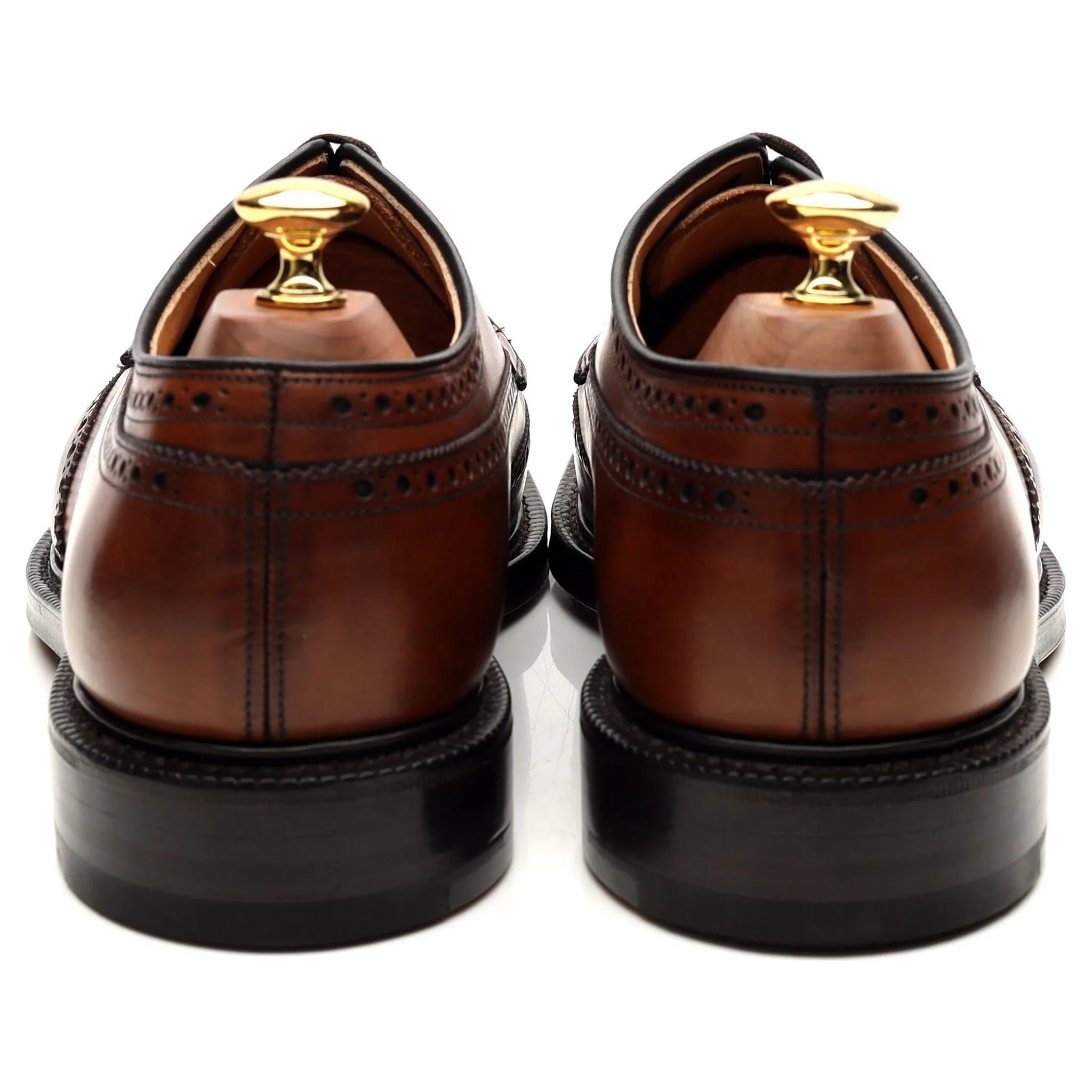 'Grafton' Brown Leather Derby Brogues UK 9 G