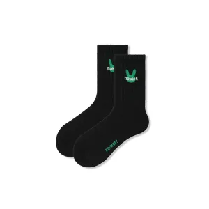 Green Rabbit All-season Unisex Crew Socks