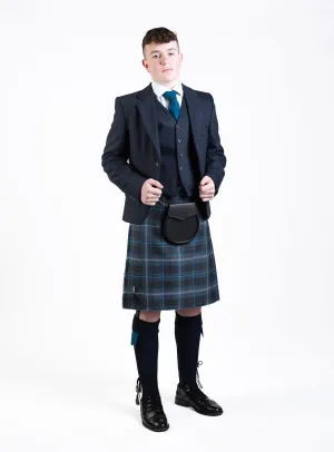 Hebridean Hoolie / Lovat Navy Tweed Kilt Hire Outfit