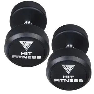 Hit Fitness Round Rubber Dumbbells | 5kg