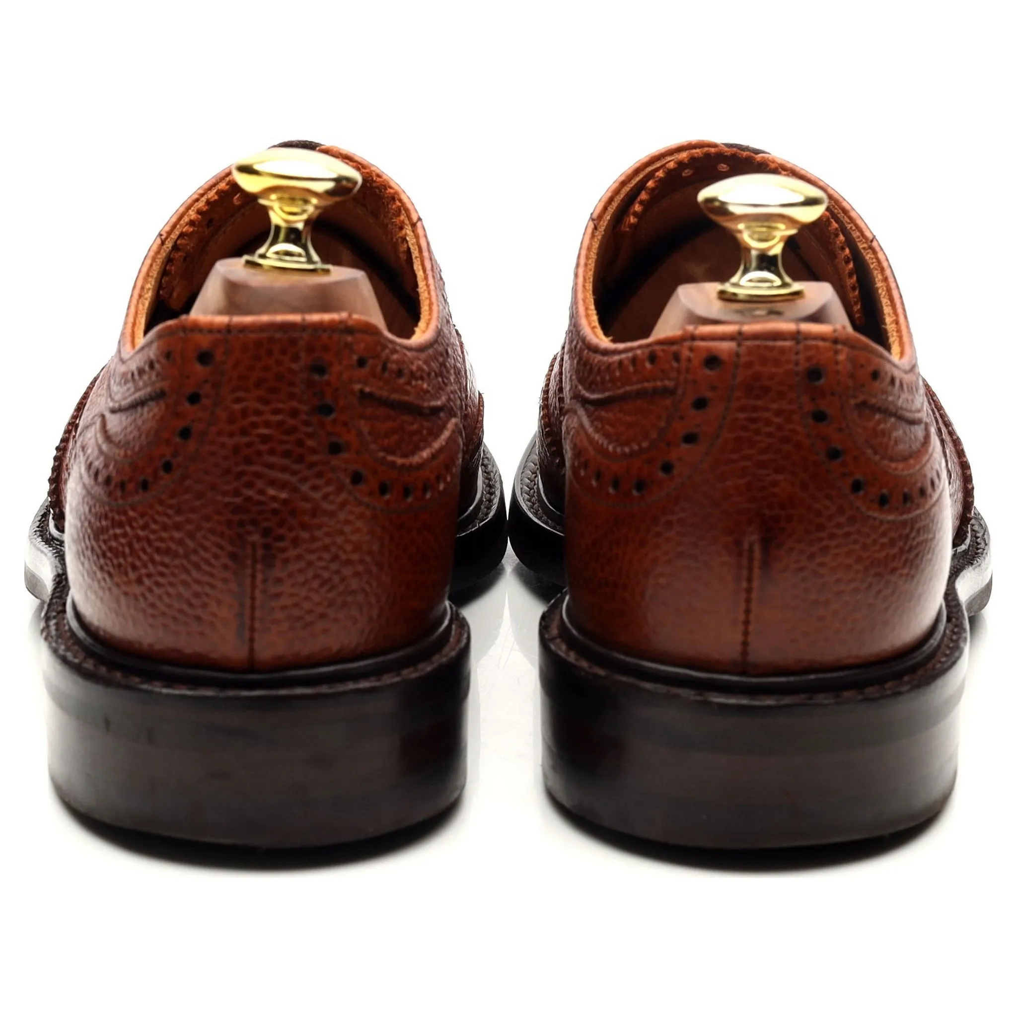 'Hythe ll' Tan Brown Leather Oxford Brogues UK 7 F