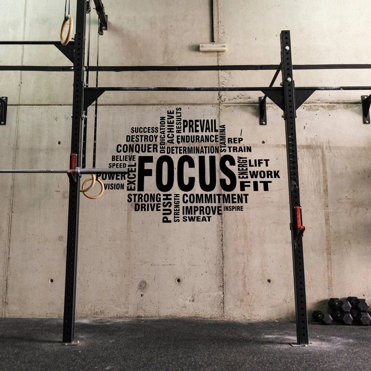 Inspirational Fitness Wall Stickers, Motivational Exercise Decals for Gym