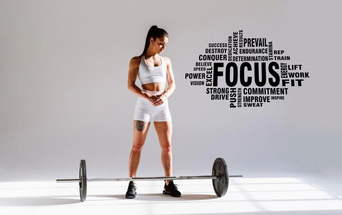 Inspirational Fitness Wall Stickers, Motivational Exercise Decals for Gym