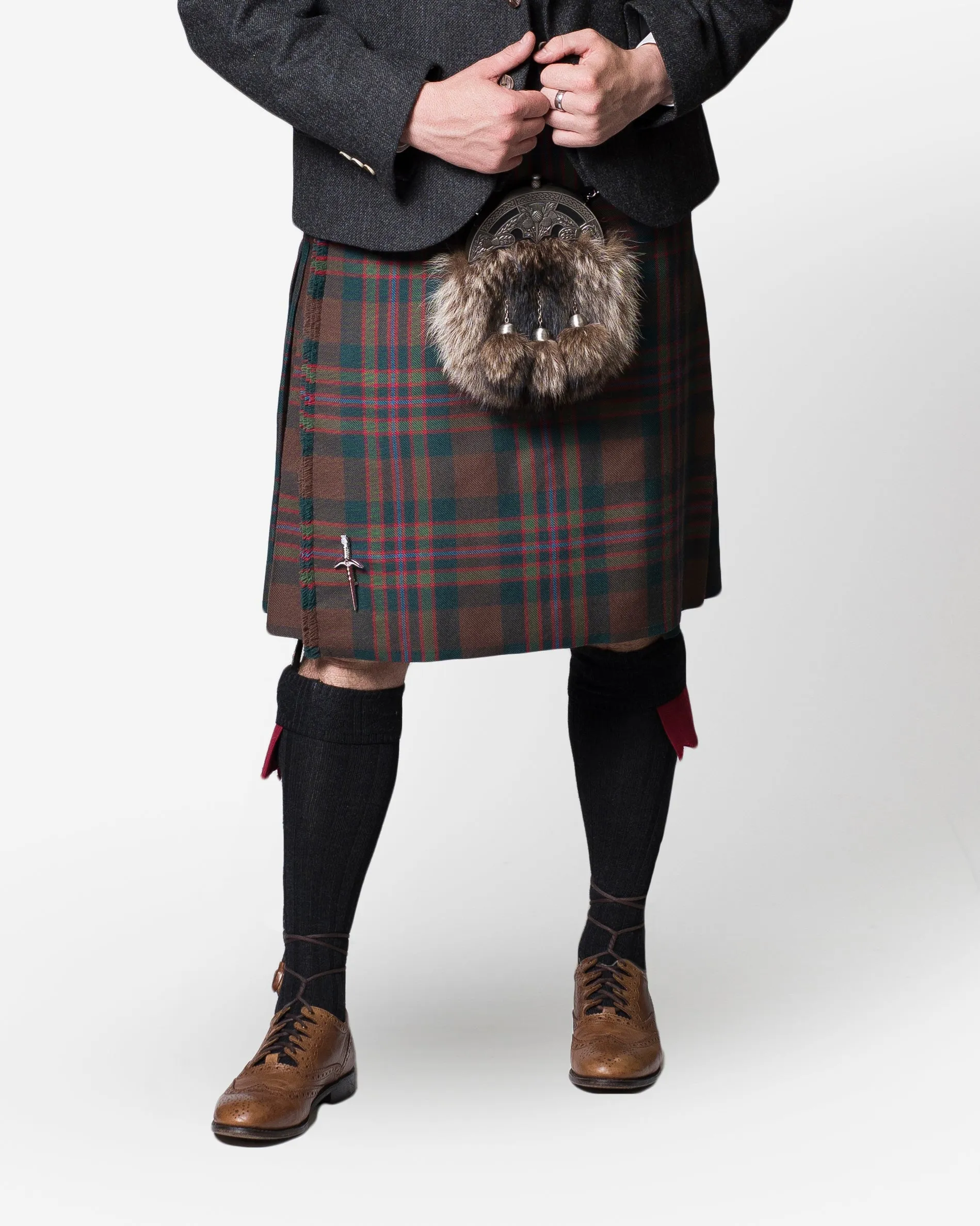 John Muir Way / Lovat Charcoal Tweed Kilt Hire Outfit