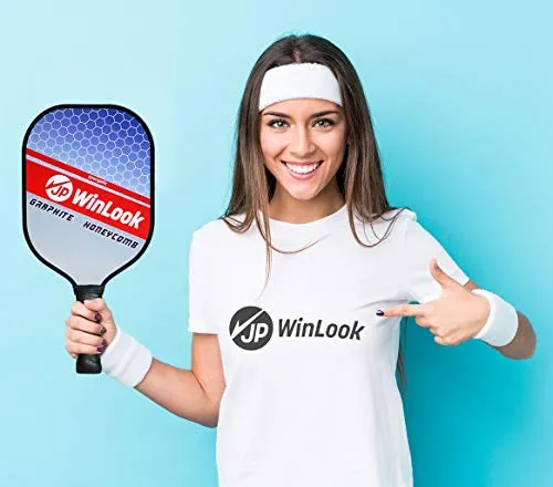 JP WinLook Pickleball Paddle Set with Graphite Face - Lightweight, Indoor/Outdoor USAPA Approved Racquets - - Beginner to Professional, Men Women, 3 Pickle Balls, 1 Racket Bag