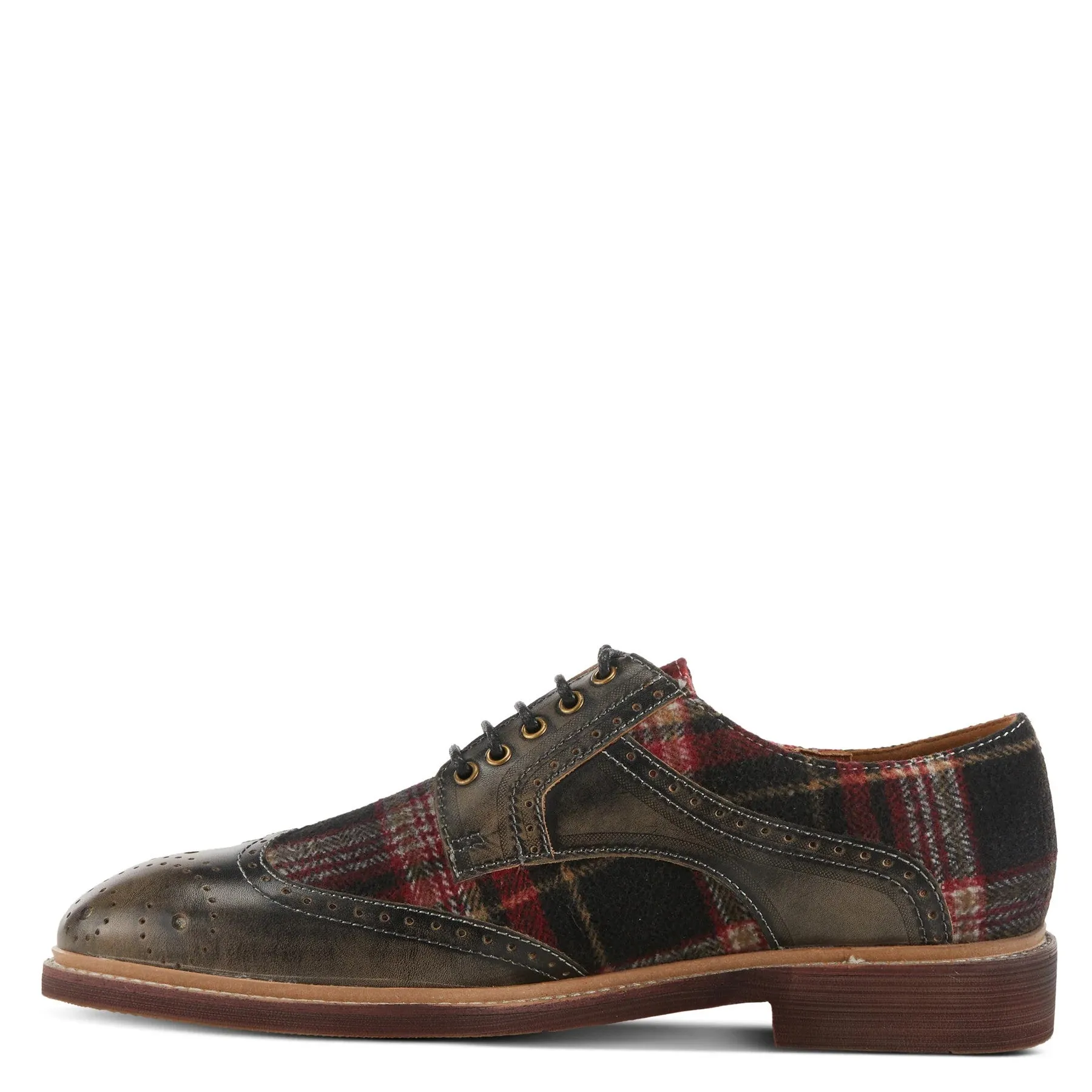 L'Artiste Thavo Plaid Mens Oxford Shoe