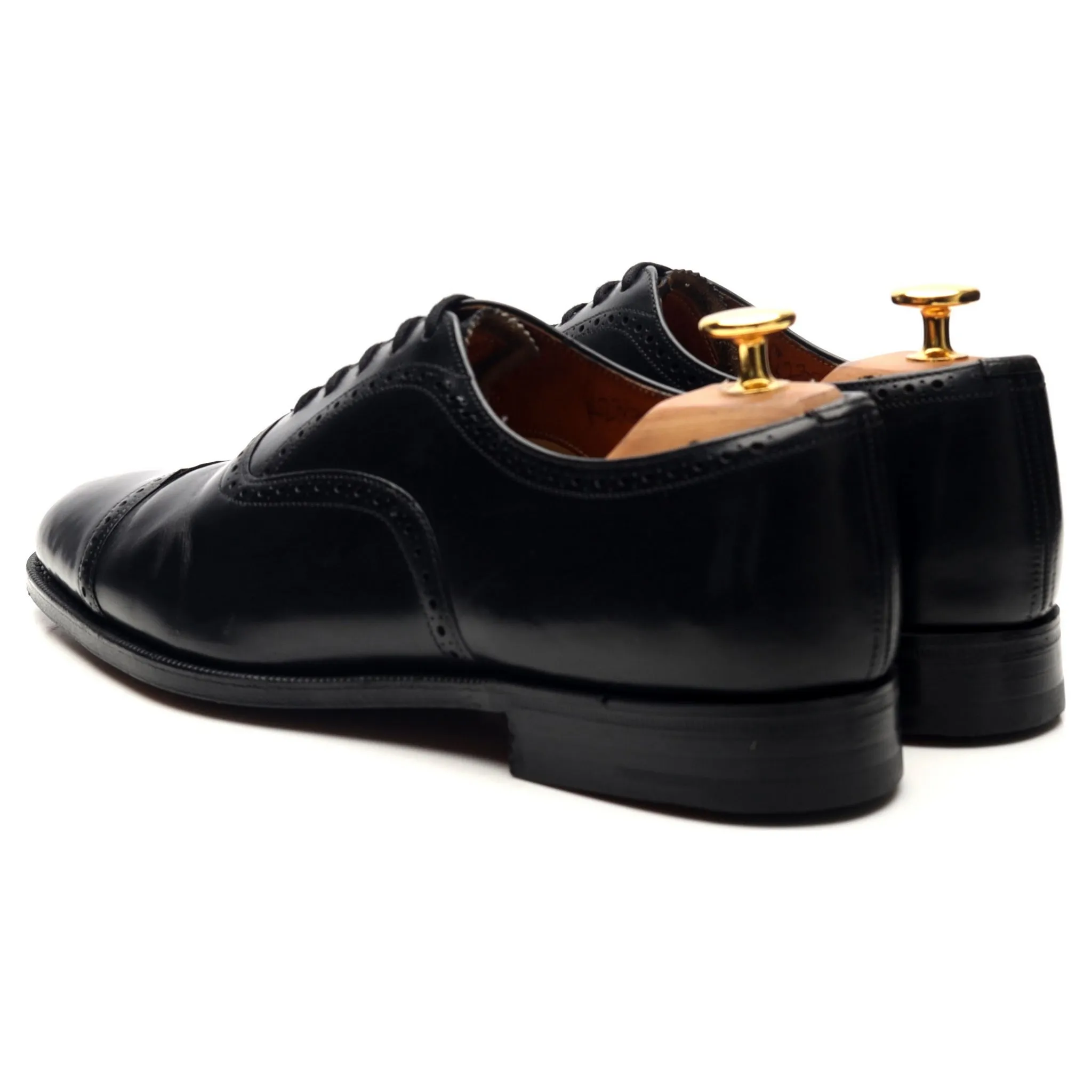 'Legate' Black Leather Oxford UK 6 G