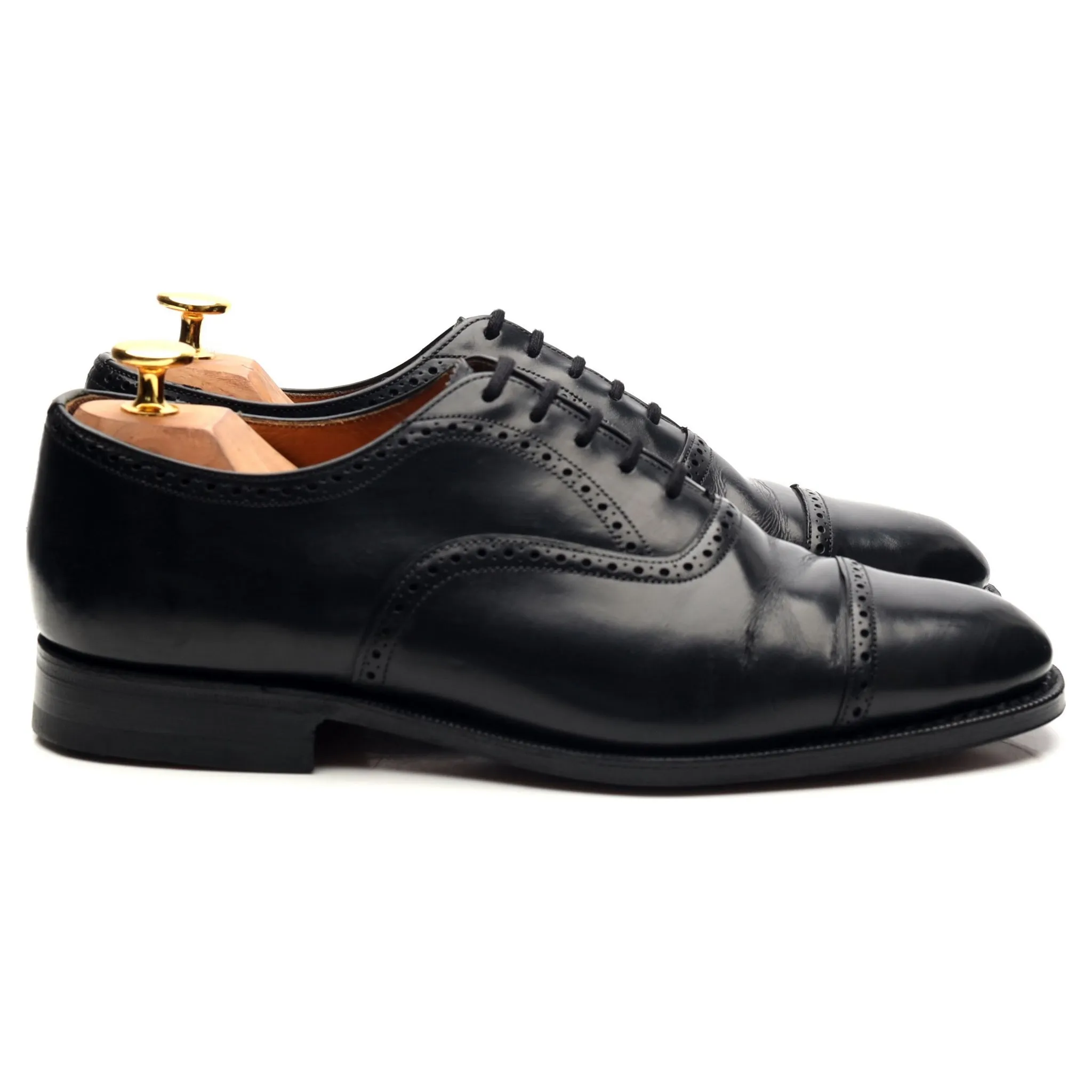 'Legate' Black Leather Oxford UK 6 G