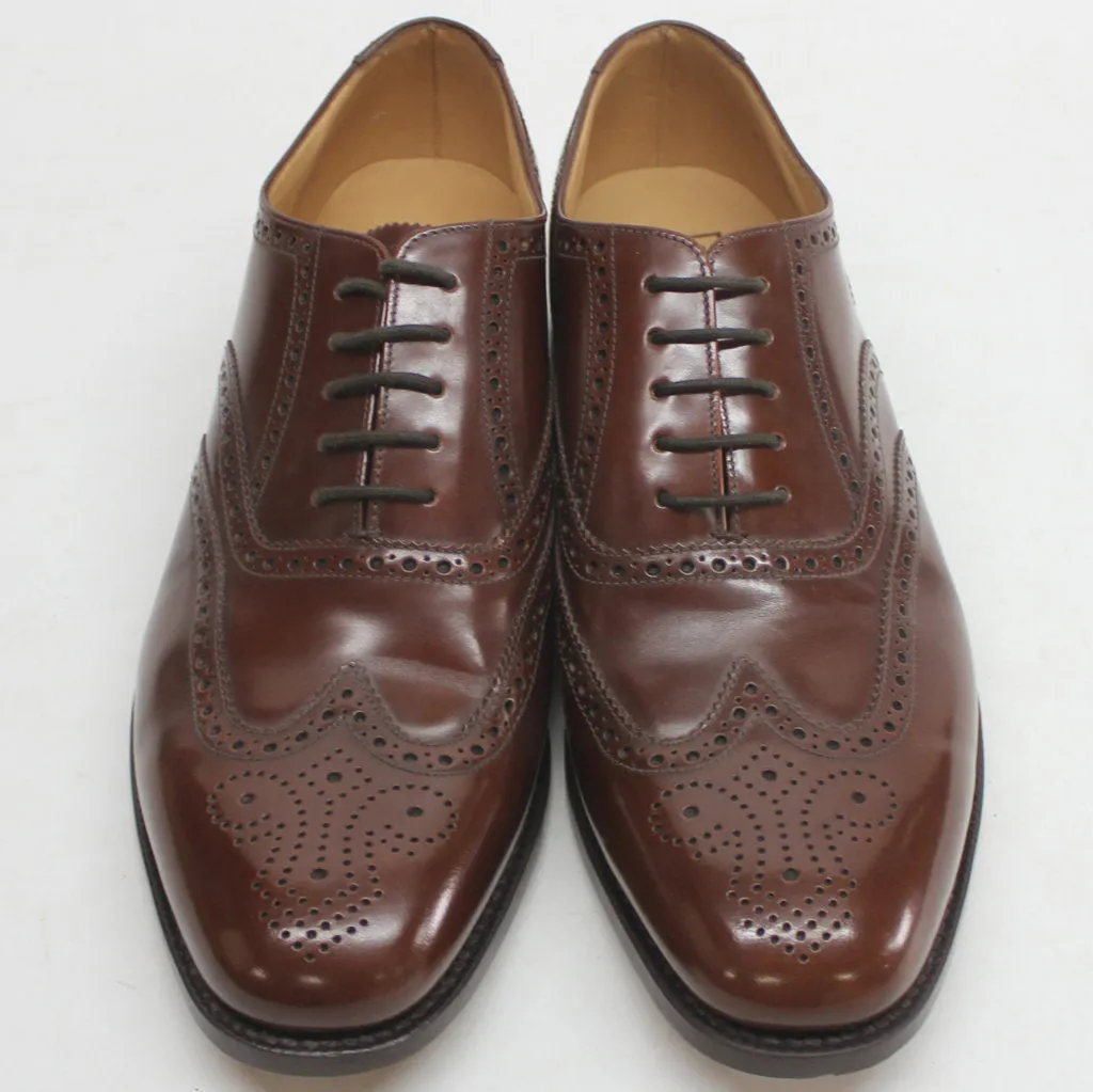 Loake 202 Brown Mens Leather Lace-up Brogues Wingtip Oxford Shoes - UK 9