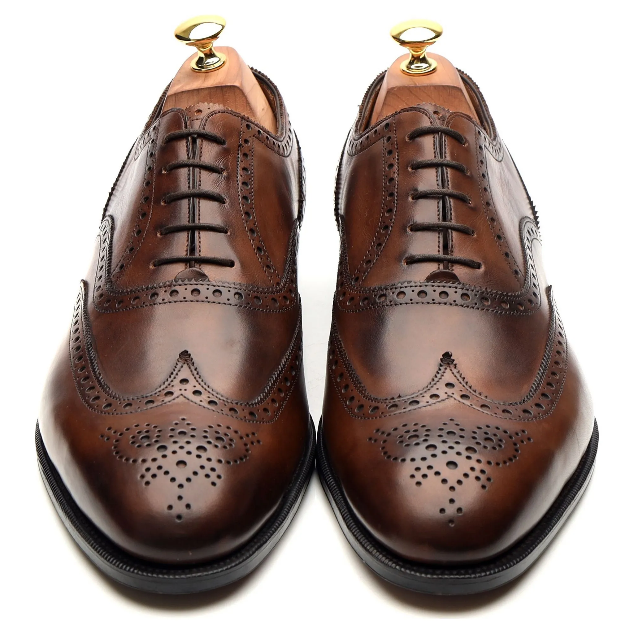 'Malvern' Brown Leather Brogues UK 11 D