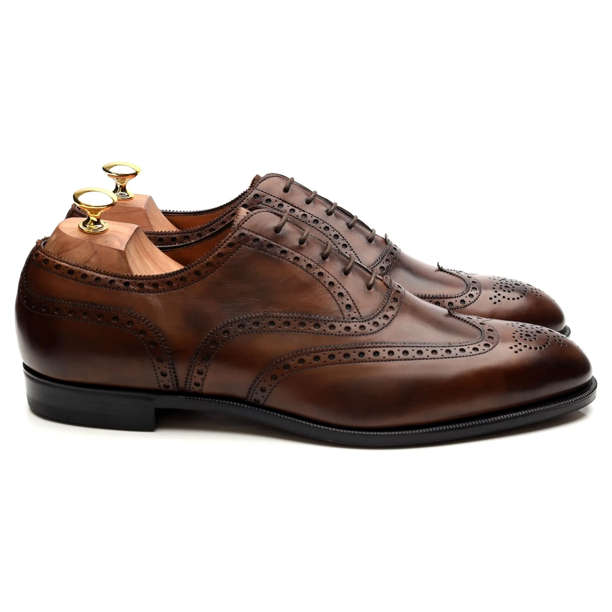 'Malvern' Brown Leather Brogues UK 11 D