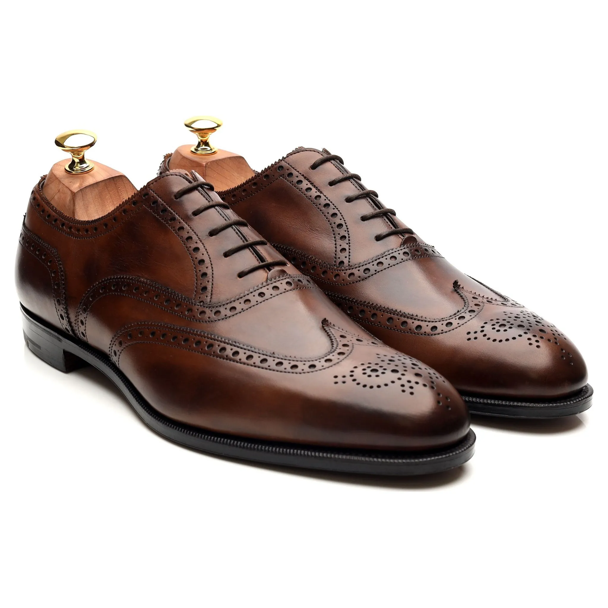 'Malvern' Brown Leather Brogues UK 11 D