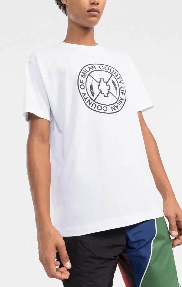 Marcelo Burlon Skate Cross Regular T-Shirt White Black