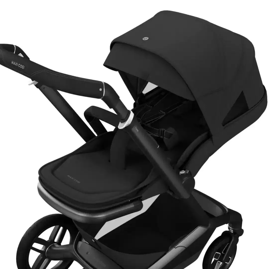 Maxi Cosi Fame 9 Piece Complete Bundle - Luxe Twillic Black