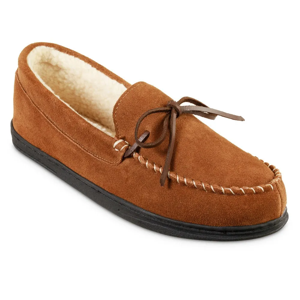 Men's Genuine Suede Moccasin Slippers