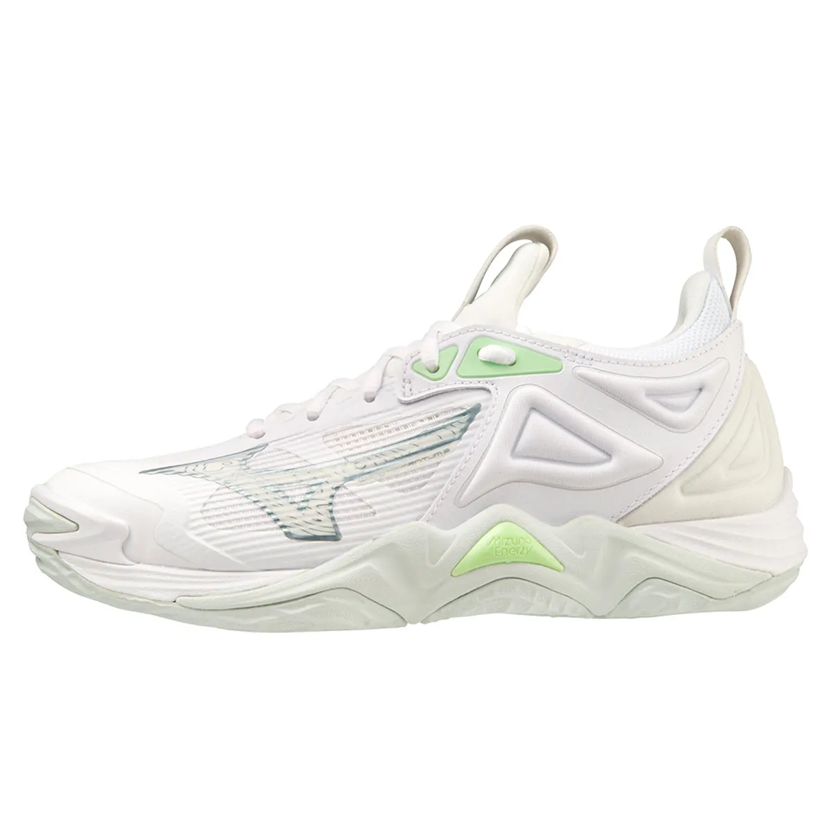 Mizuno Wave Momentum 3 Womens | White/gridge/patina Green