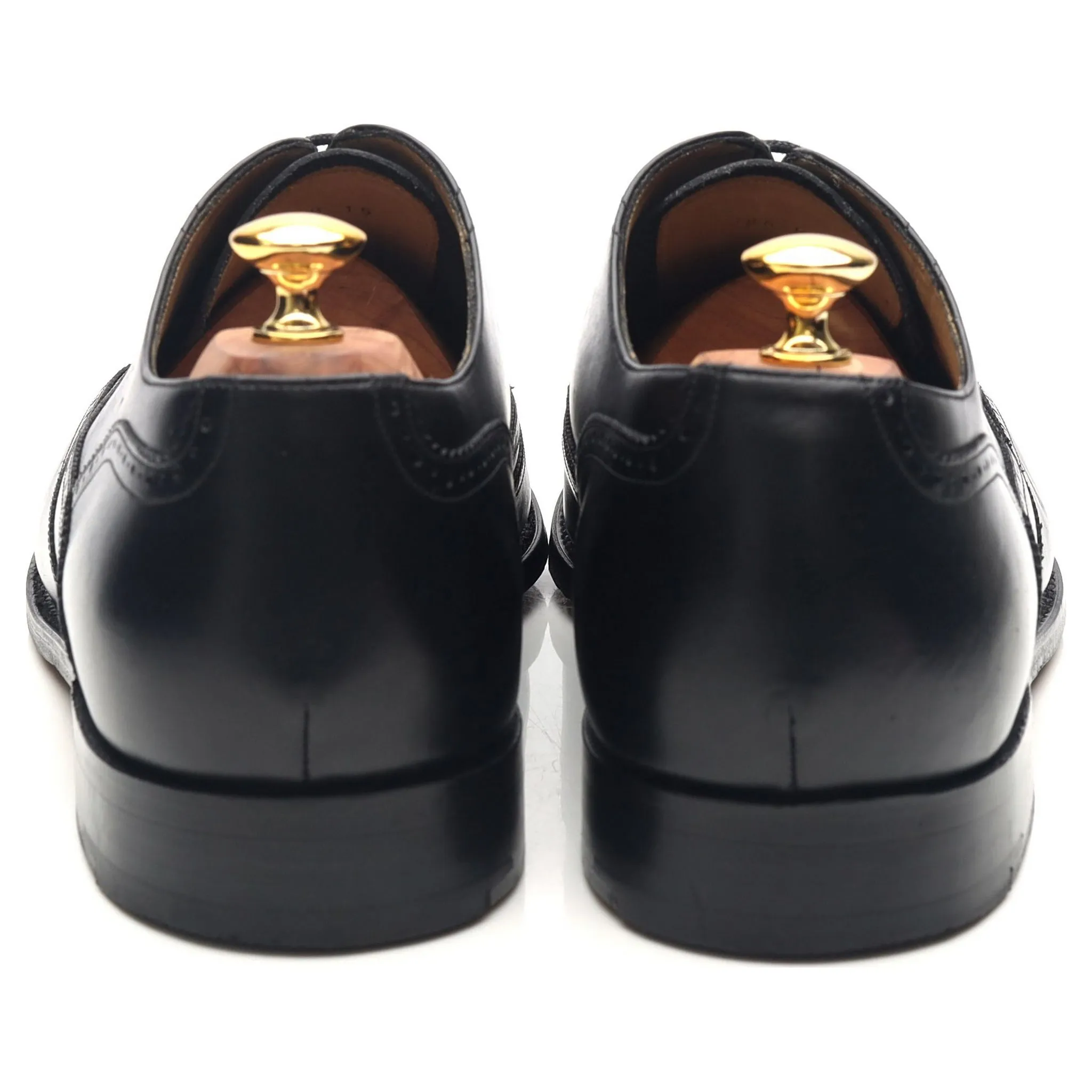 'Newport' Black Leather Brogues UK 12 G