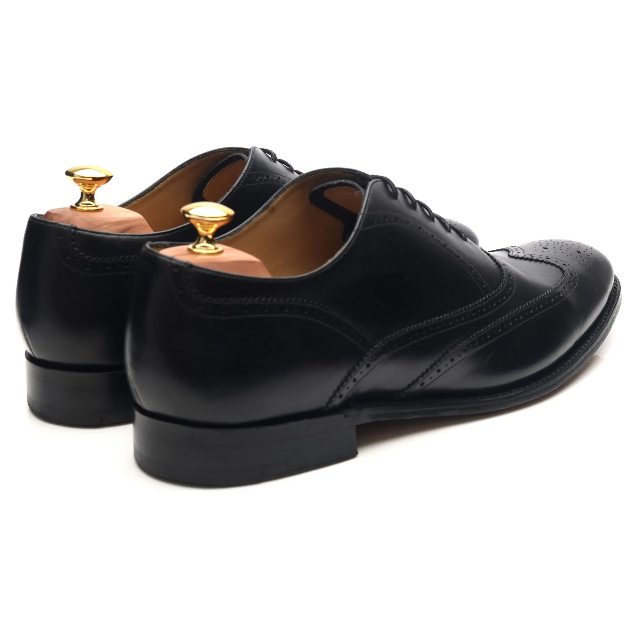 'Newport' Black Leather Brogues UK 12 G