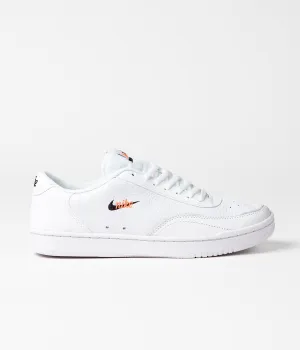 Nike Court Vintage Premium Shoes - White / Black - Total Orange