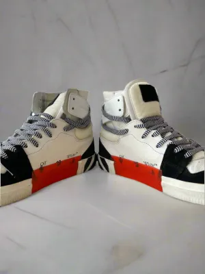 Off White High Top Vulcanized Leather - Size 43