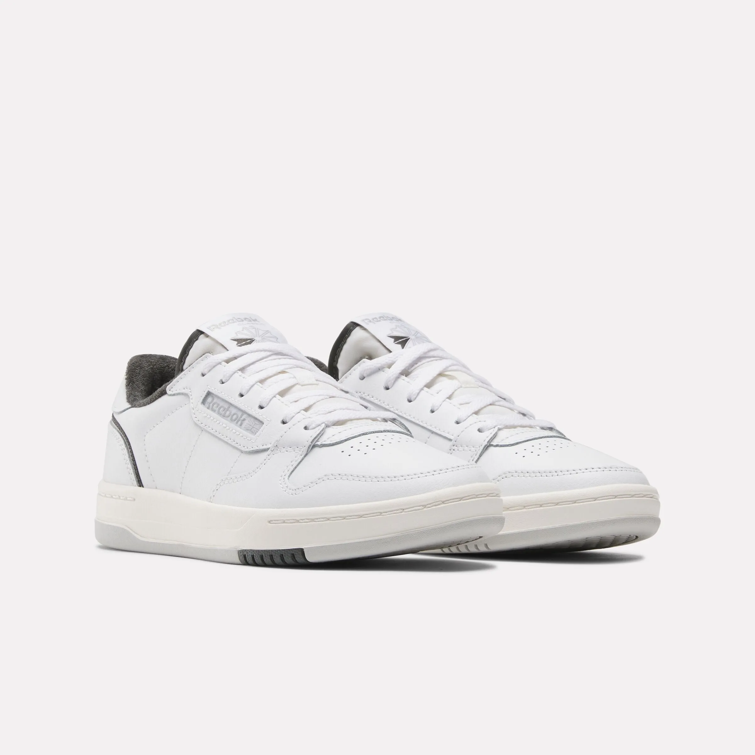 Phase Court Shoes White/White/Grey