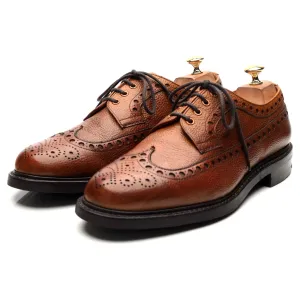 Private White V.C. 'Bolton' Tan Brown Leather Derby Brogues UK 10 F