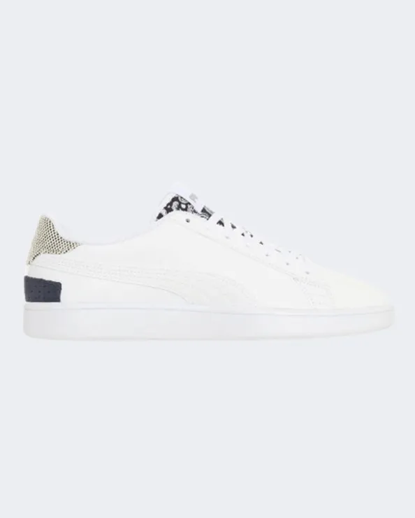 Puma Smash V2 Patchwork Men Lifestyle Shoes White/Silver 383873-03