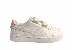 Puma sneakers da bambina Shuffle V Ps 375689 04 white pink