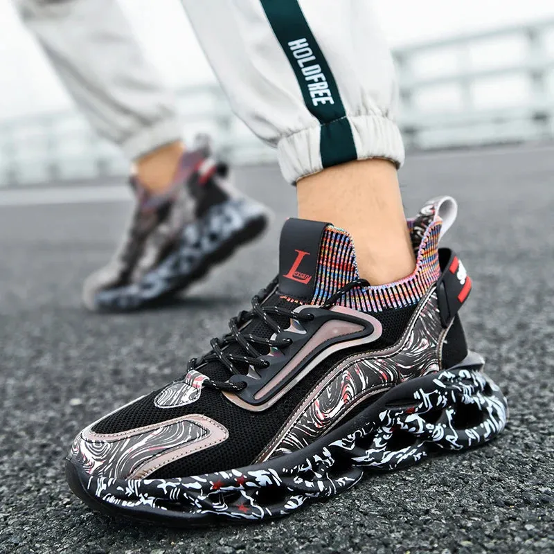 Reagan Swirl Prints Breathable Vulcanized UNISEX Sneakers