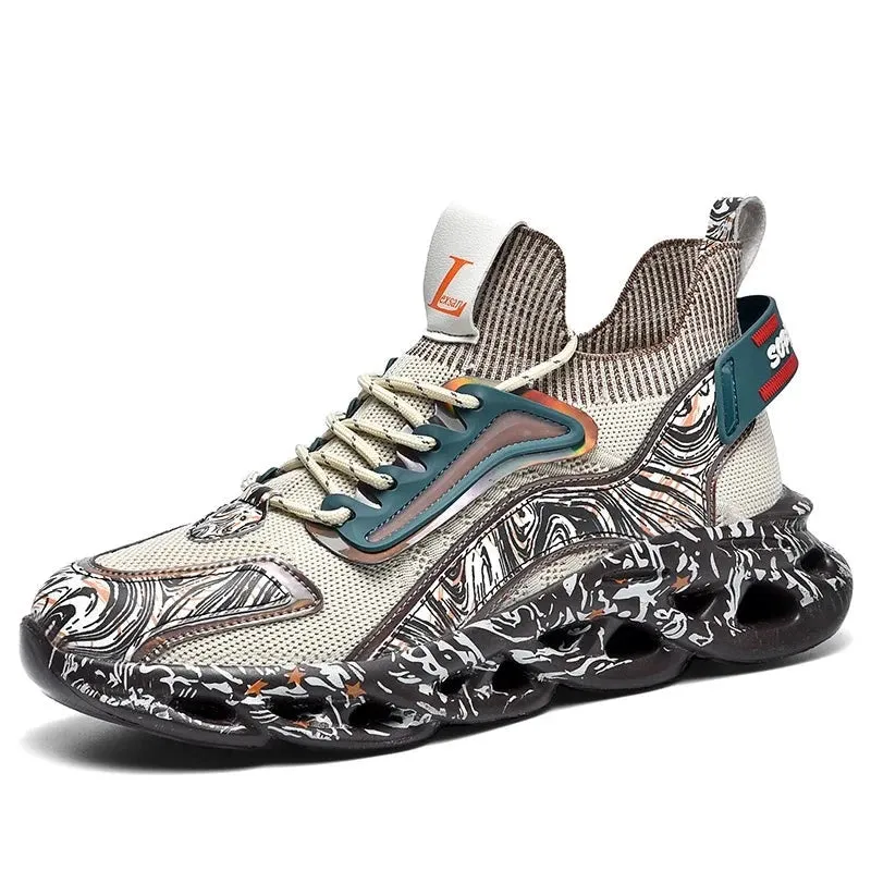 Reagan Swirl Prints Breathable Vulcanized UNISEX Sneakers