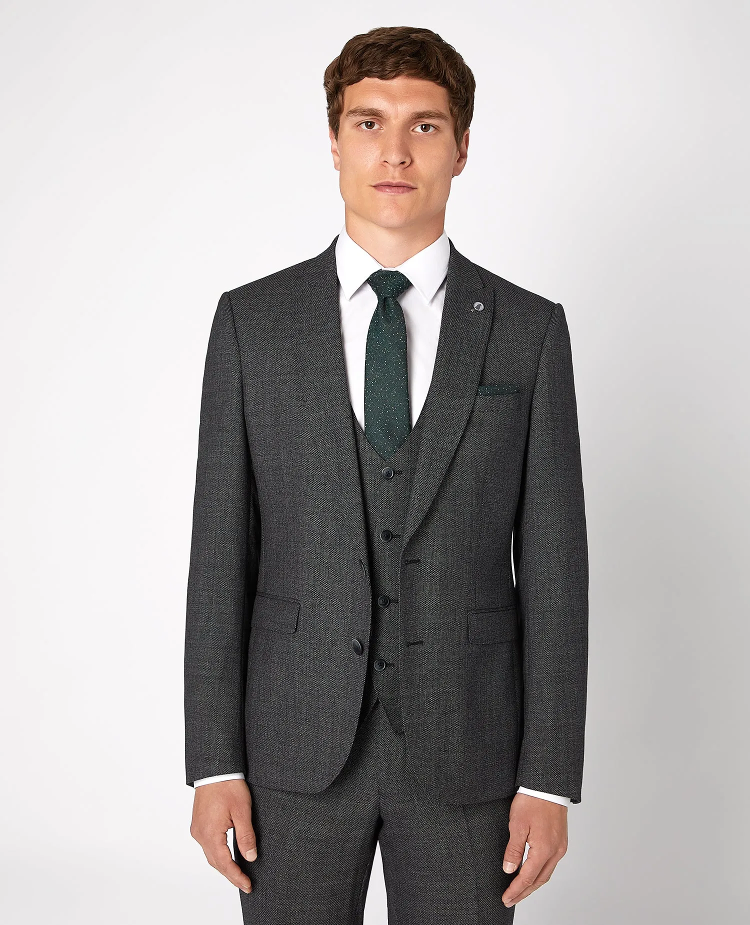 REMUS UOMO® Slim Fit Wool Rich Mix & Match Suit/Grey - New AW22