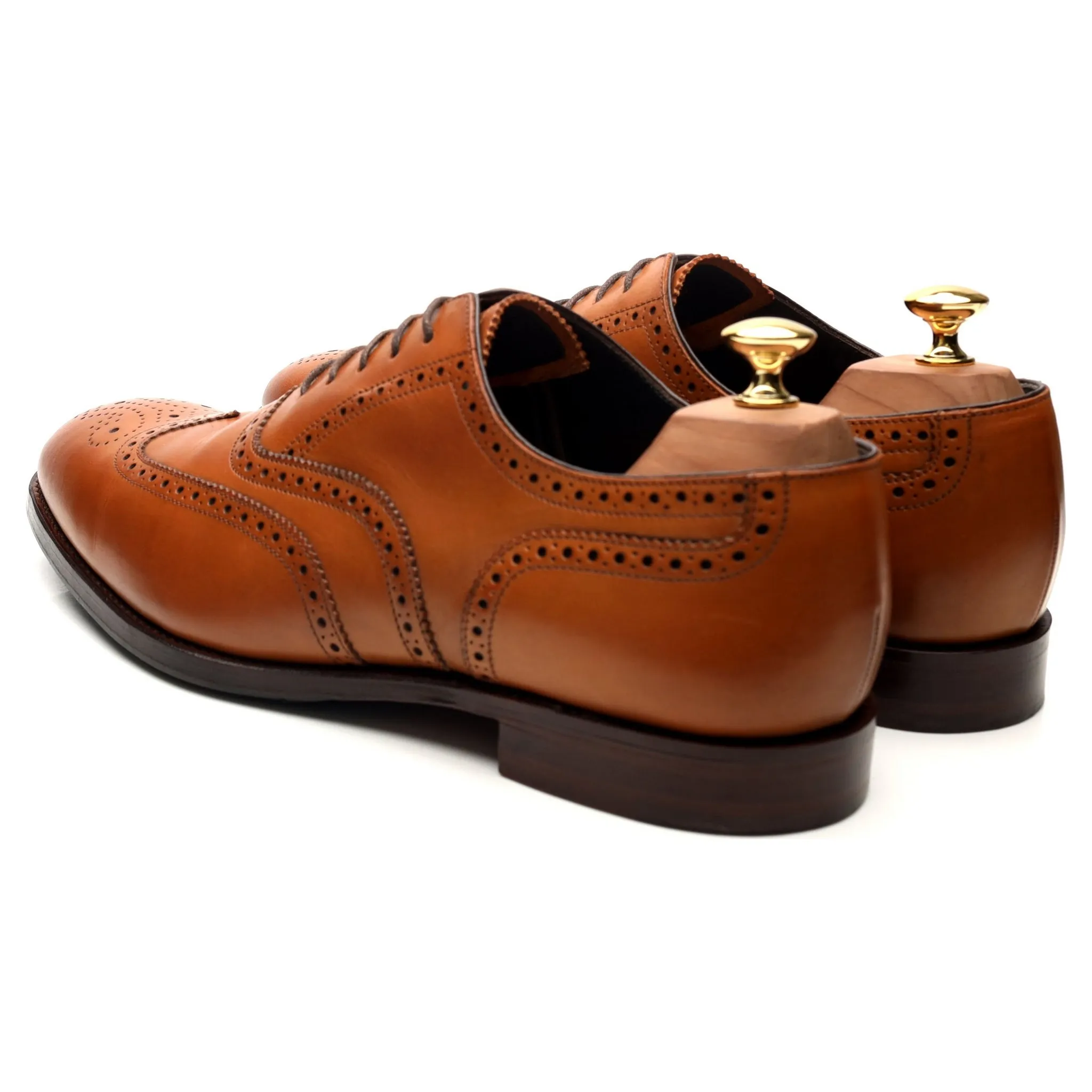 'Richmond' Tan Brown Leather Brogues UK 10 G