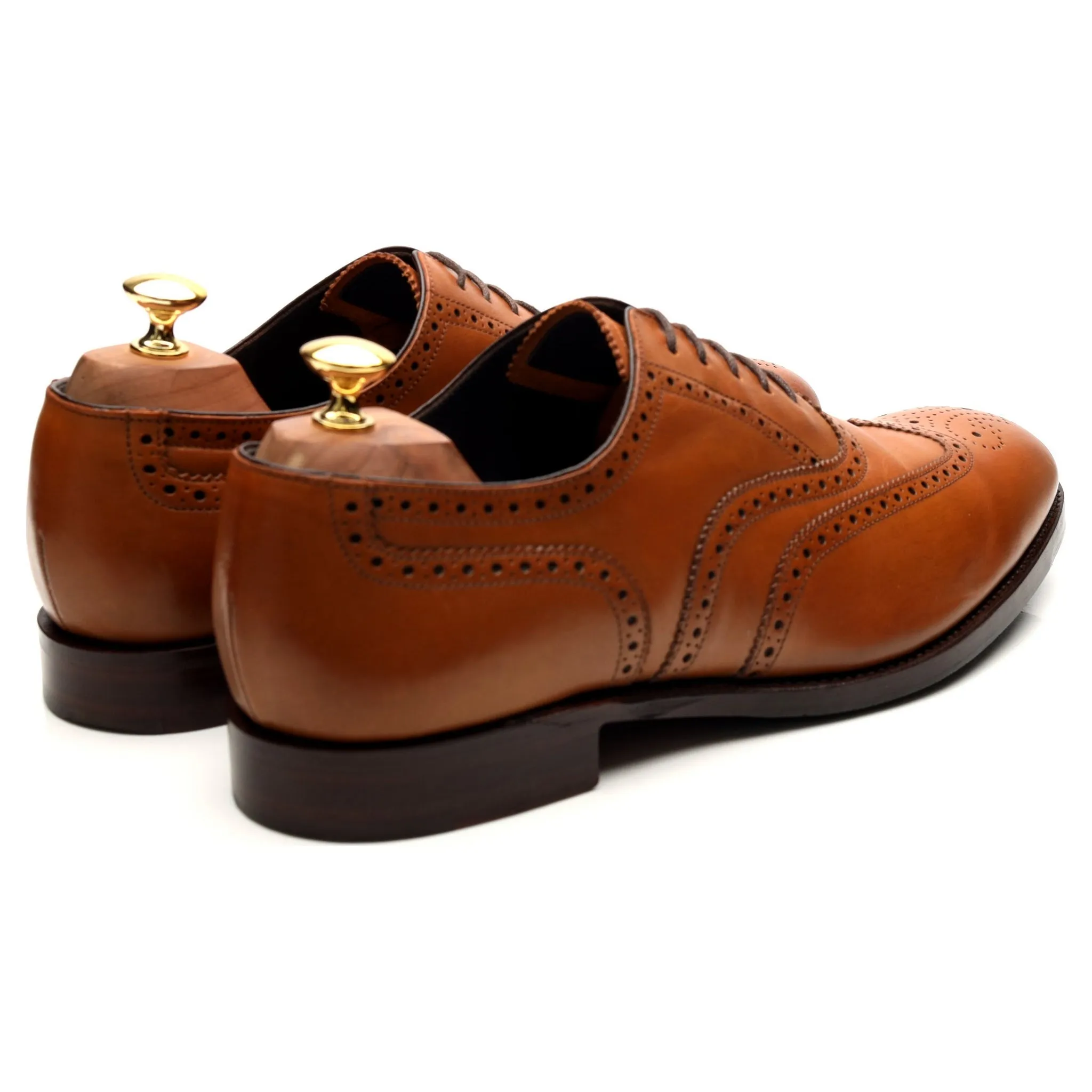 'Richmond' Tan Brown Leather Brogues UK 10 G