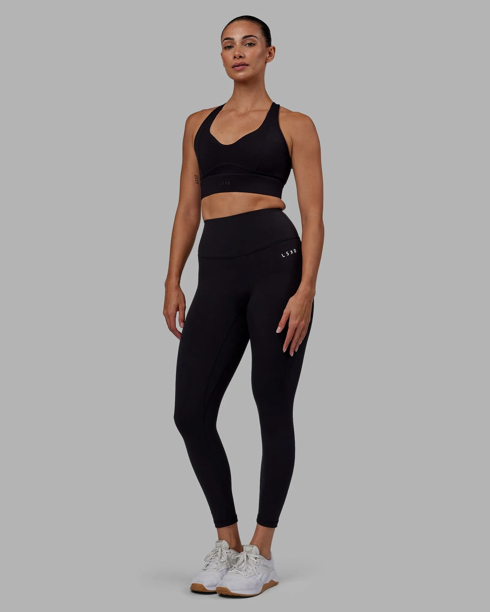 RXD High Waist 7/8 Length Leggings - Black