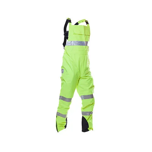 Safe-T-Tec | Yellow Essentials PU Coated Yellow Bib Trousers | 801175