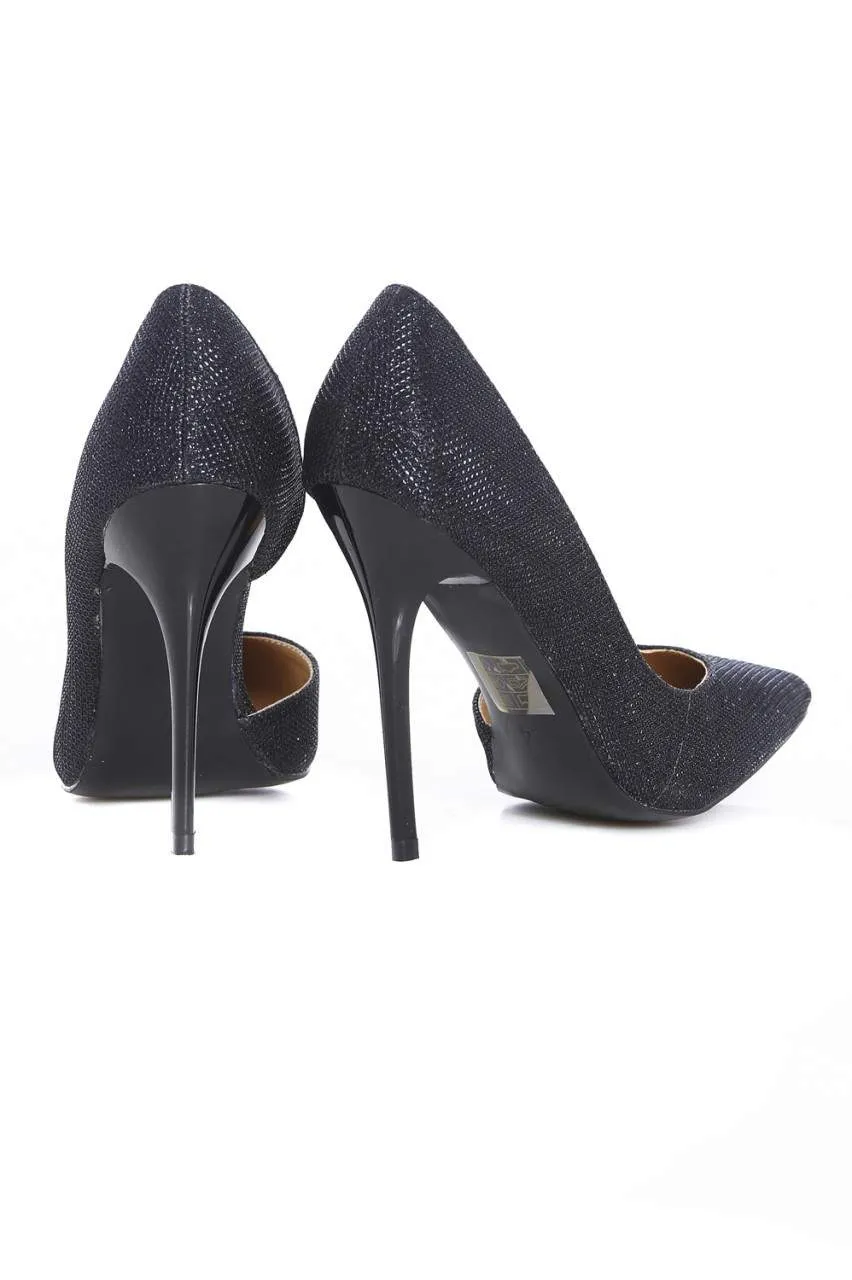 Shimmer Court Pointy Heeled Shoe