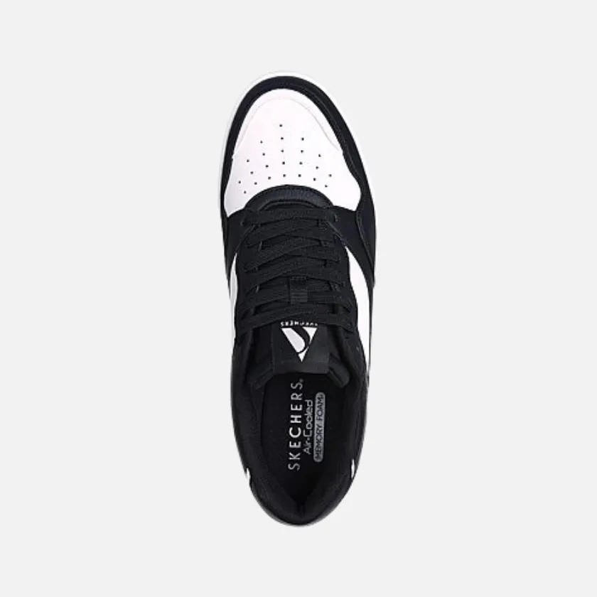 Skechers Koopa Court-Volley Low Varsity Men's Lifestyle Shoes -Black/White