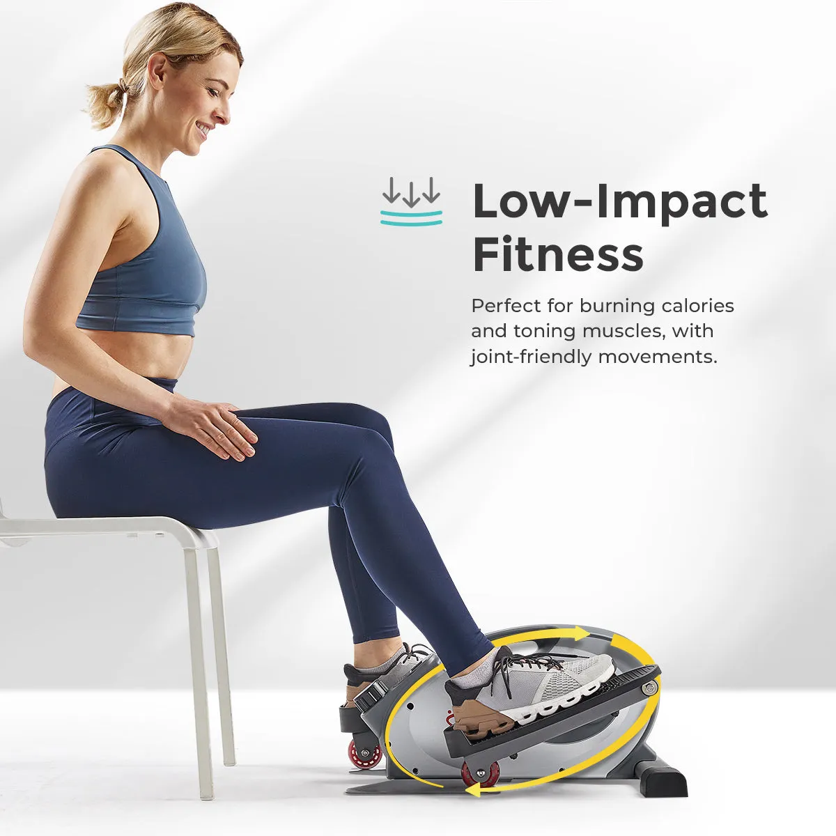 Smart Under Desk Mini Elliptical Exercise Trainer