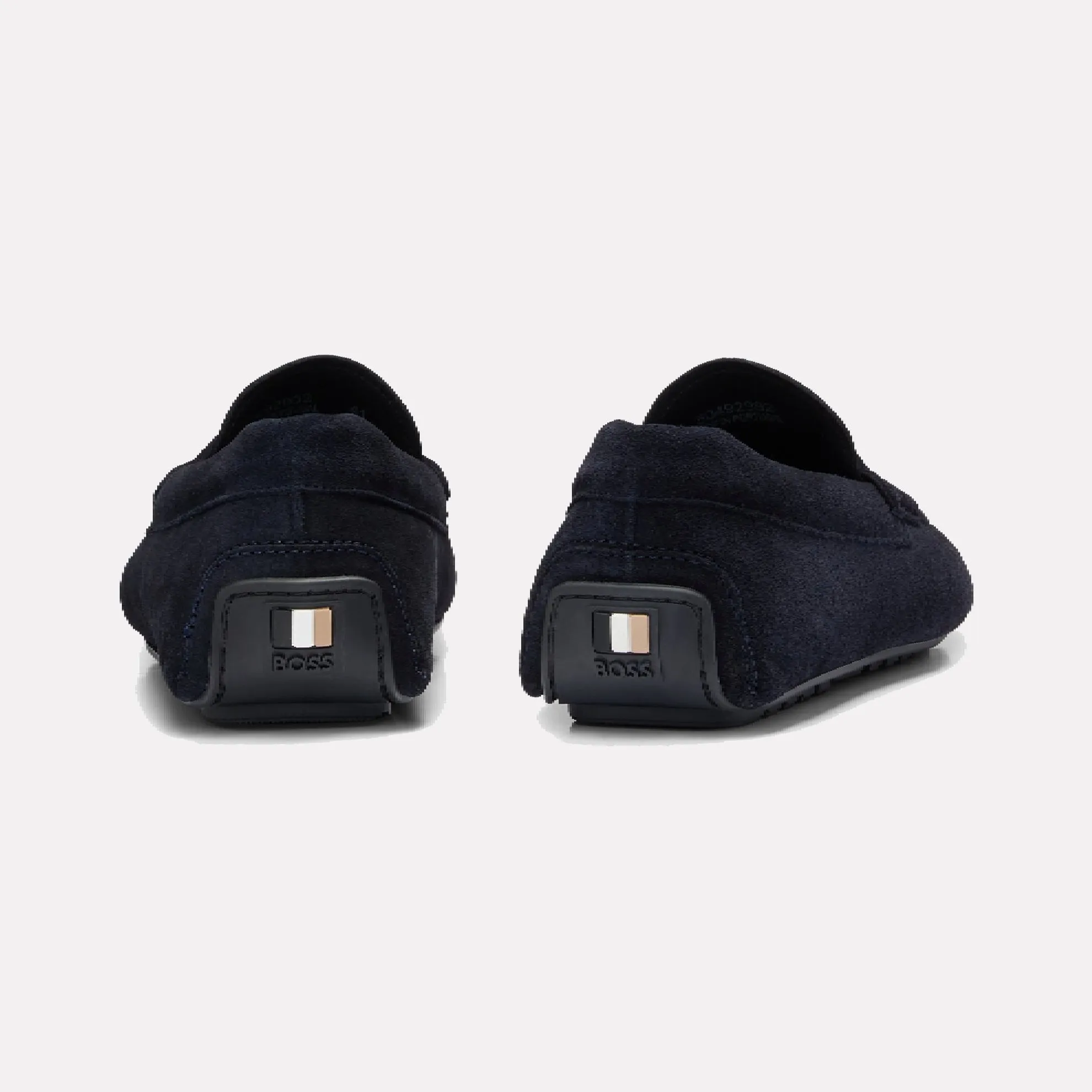 Soft Cowskin Leather BOSS "Noel" Moccasin / Dark Blue