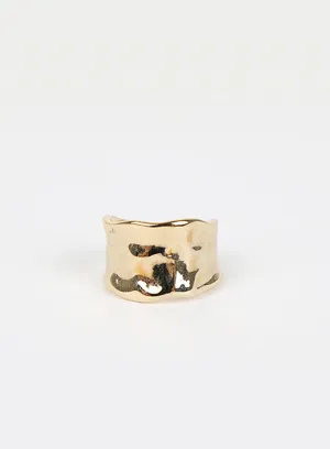 Textured Gold Ring