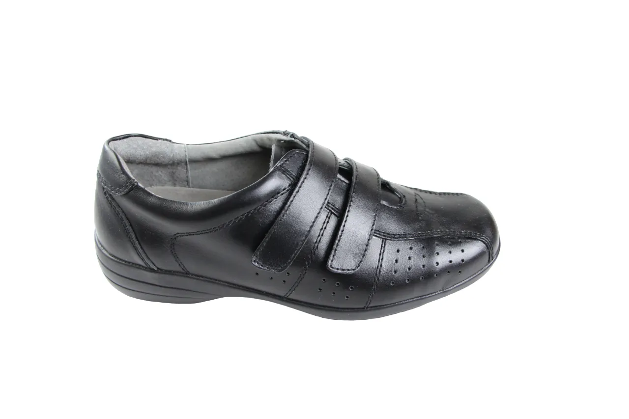 Womens Homyped Evadene Black Flats Slip On Shoes