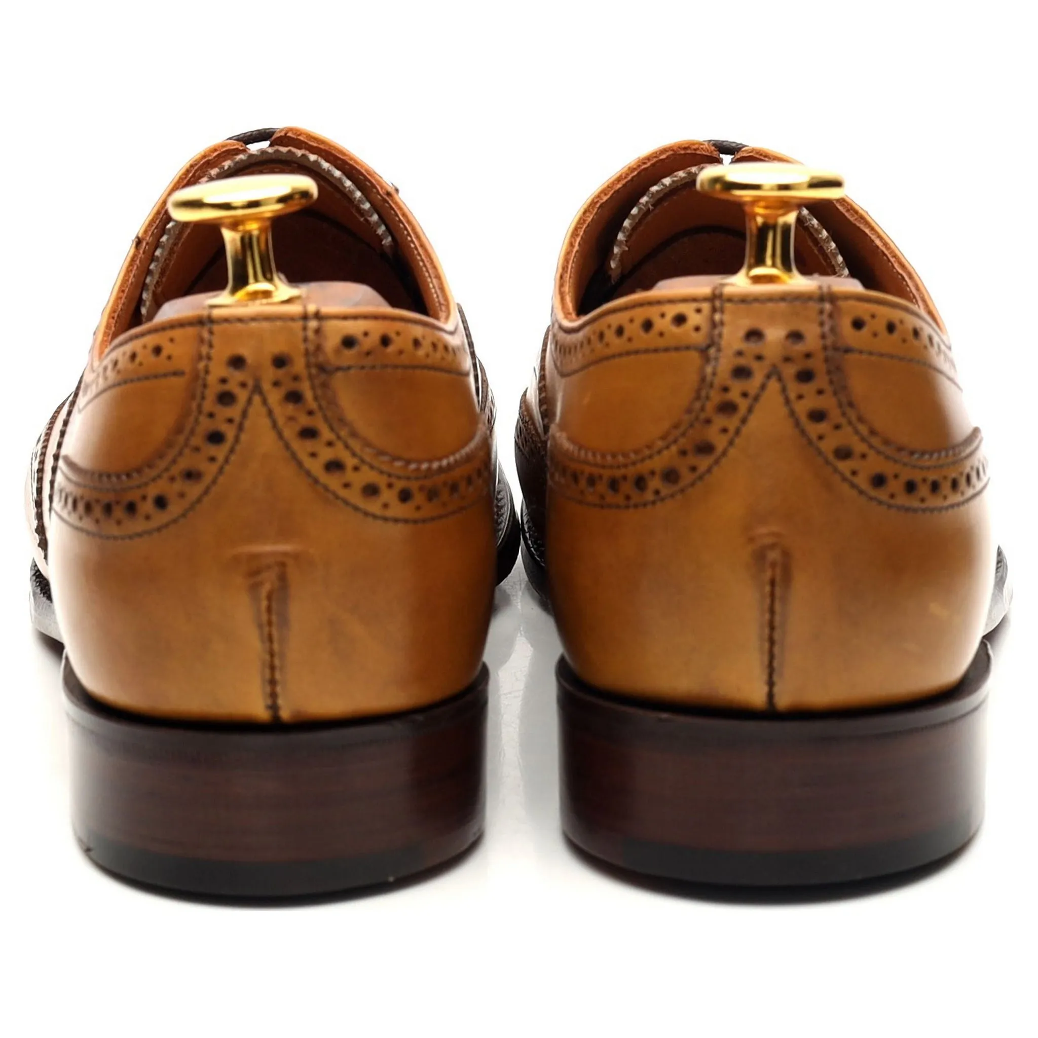 Women's 'Maisie' Tan Brown Leather Oxford Brogue UK 5 F