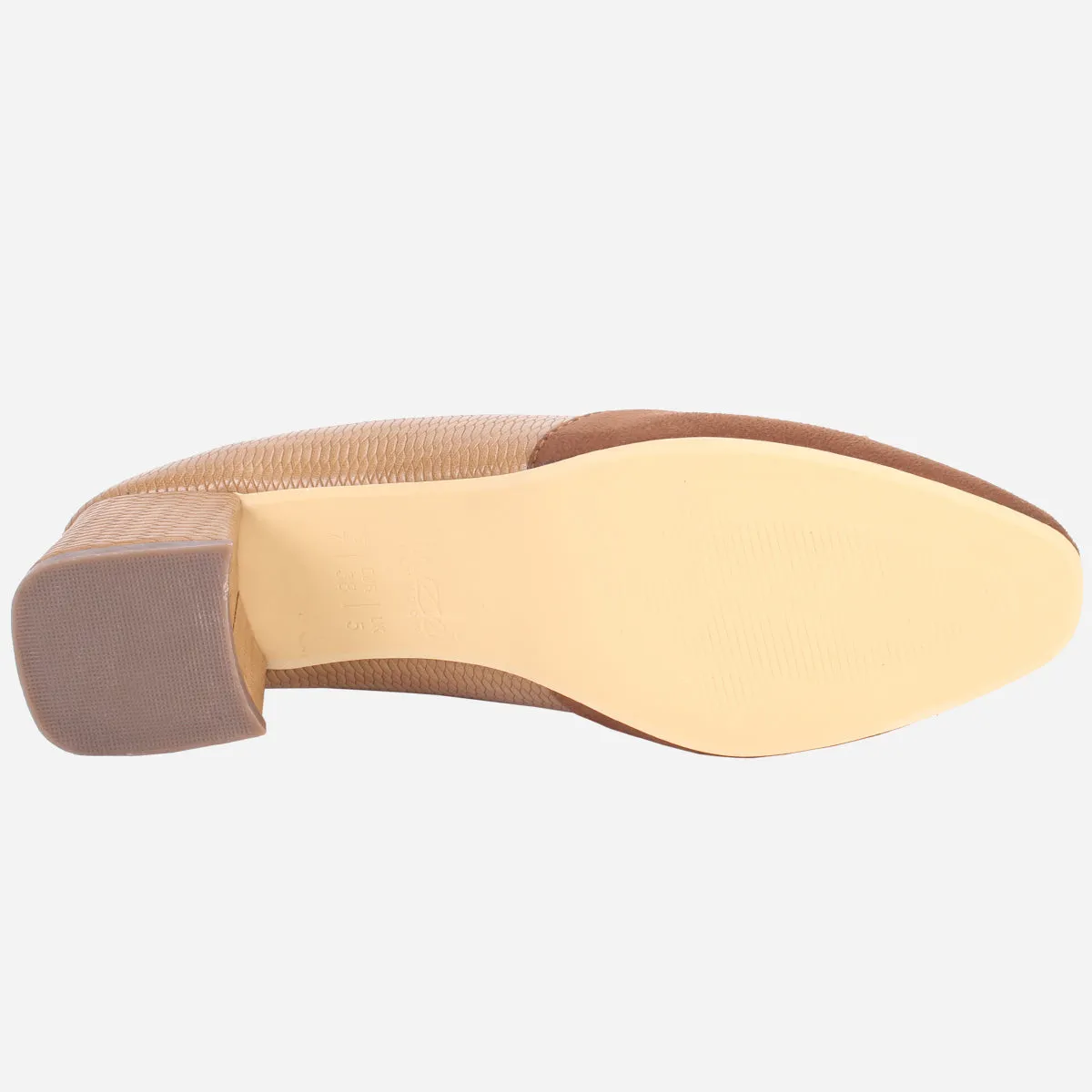 Womens "SKARLET" Round Toe Slide In Court Shoes